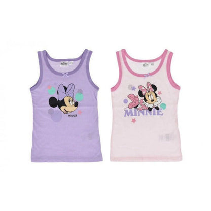 Pack 2 Camisetas Interiores con estampado Minnie para Niña