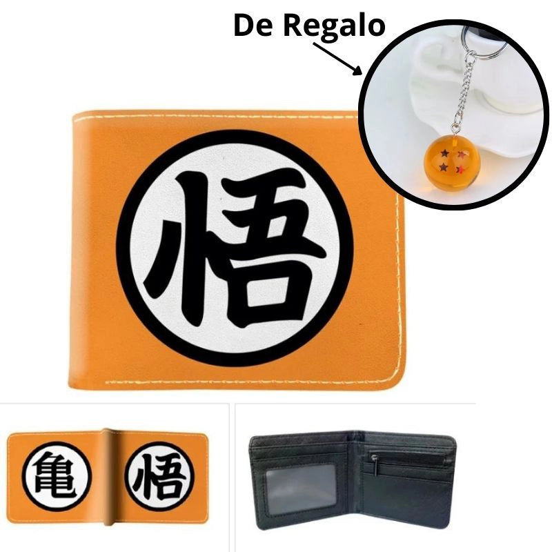 Cartera Dragon Ball - Regalo llavero bola 4 estrellas