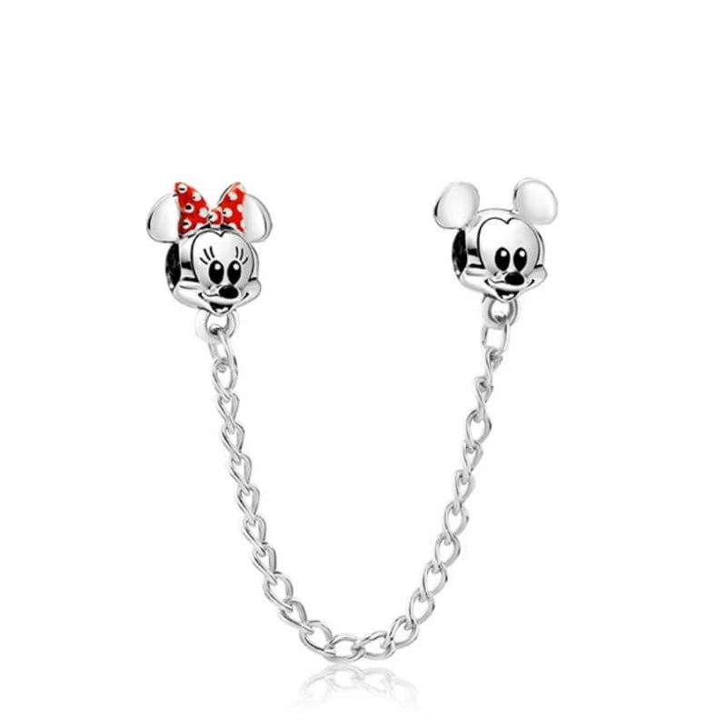 Cadena de Seguridad Mickey y Minnie (Charm)