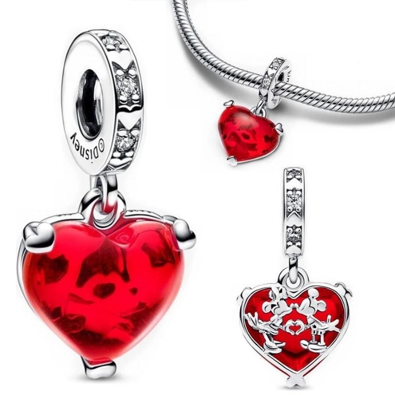 Charm Disney Love - Corazón de Mickey y Minnie