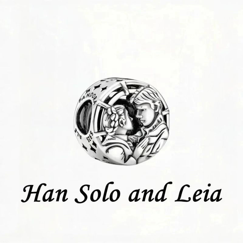 Charm Han Solo y Leia - Amor en la Galaxia