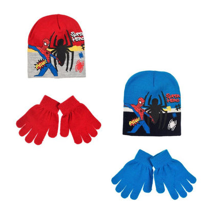 Conjunto de Gorro + Guantes para Niños Spiderman Hero