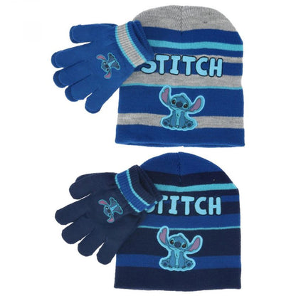 Conjunto de Gorro y Guantes de Lana Stitch para Niños