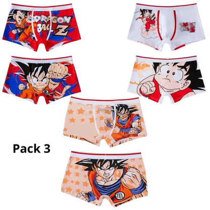 Boxers de Algodón Dragon Ball - Pack de 3