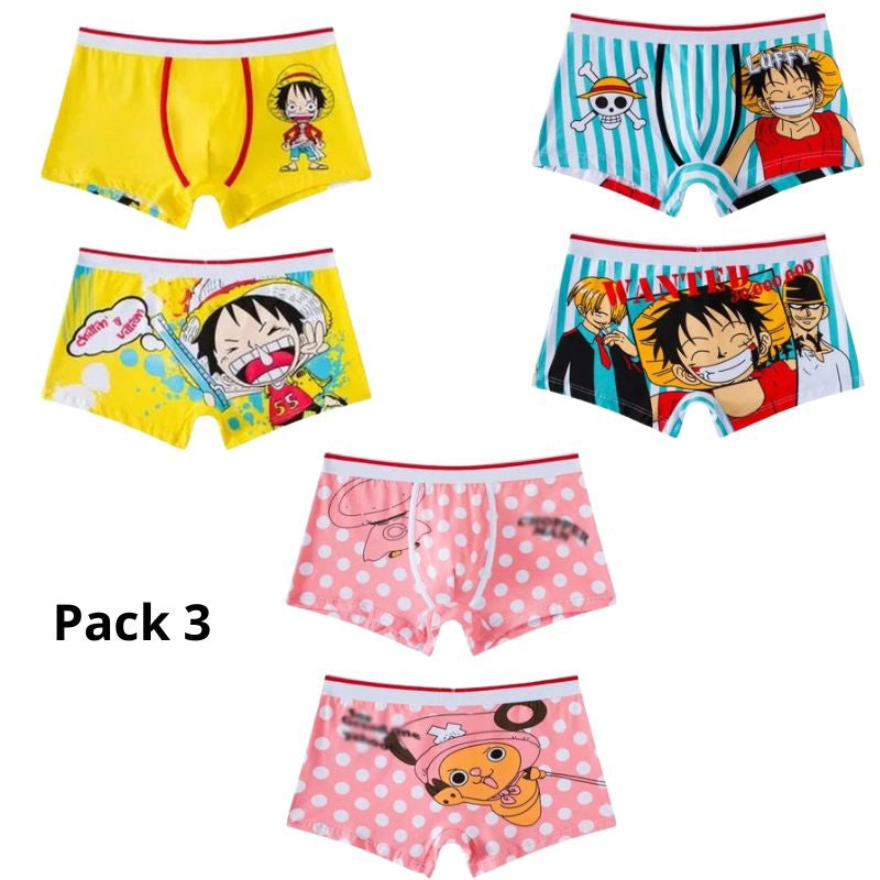 Boxers de Algodón One Piece - Pack de 3