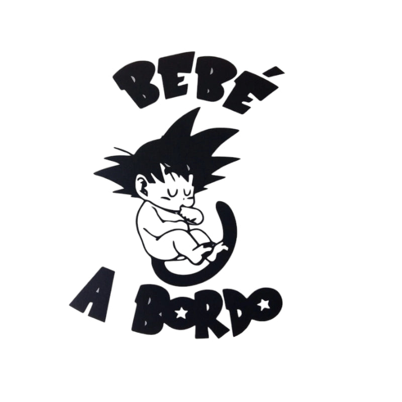 Vinilo Bebé a Bordo (Goku)