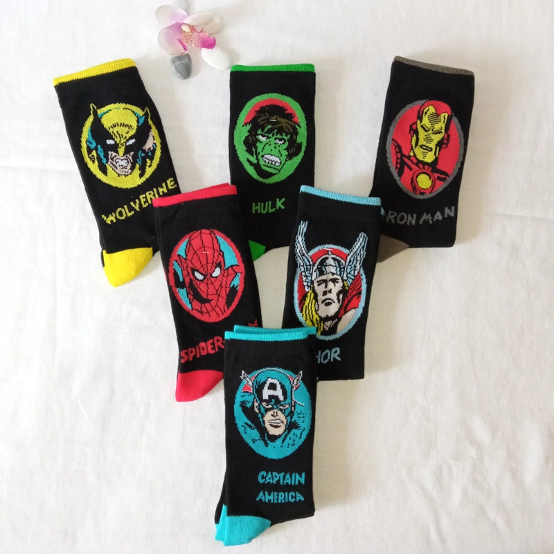 Calcetines Rostros Marvel - Pack