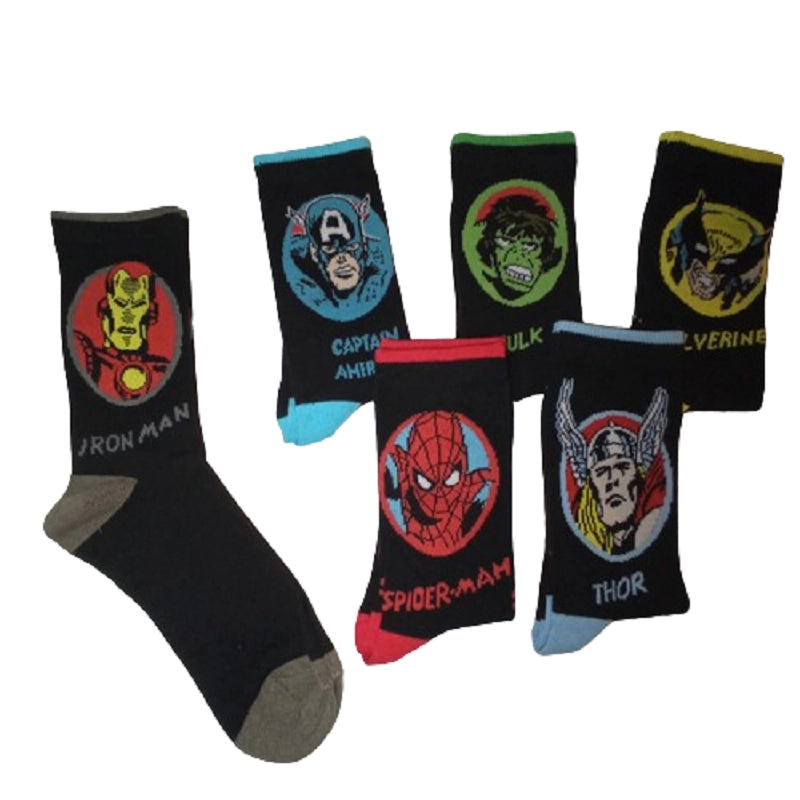 Calcetines Rostros Marvel - Pack