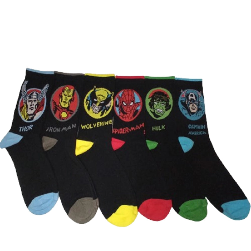 Calcetines Rostros Marvel - Pack