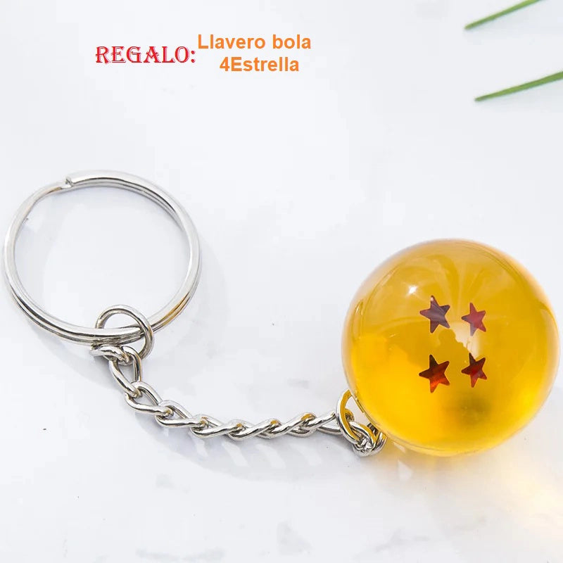 Cartera Dragon Ball - Regalo llavero bola 4 estrellas