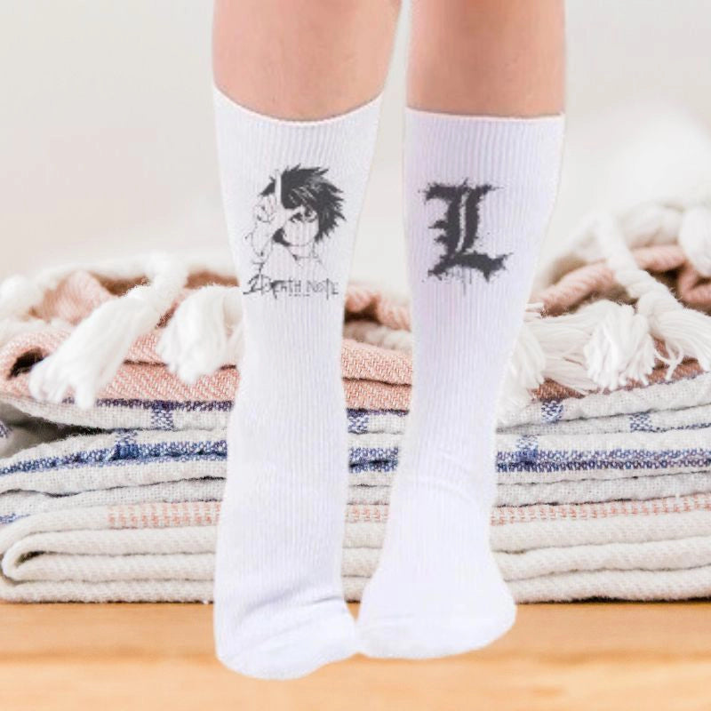 Pack de 3 Pares de Calcetines Death Note - Light, L y Riuk