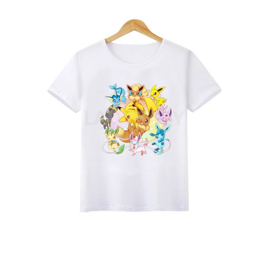 Camiseta Pikachu Evee - Pokemon